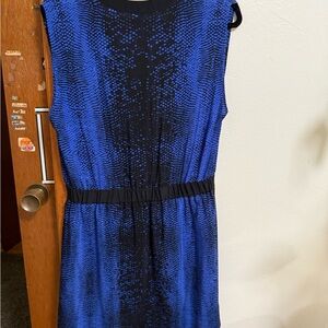 Robert Rodriquez electric blue silk snake